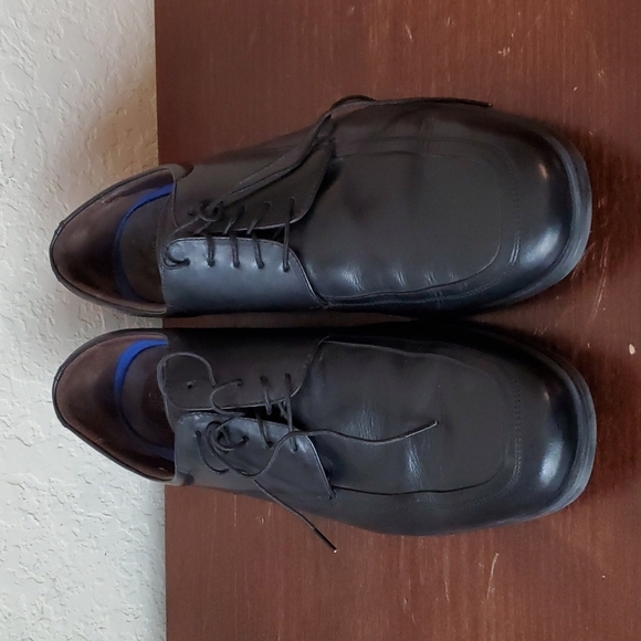 EUC. Florsheim 13016-001 Comfortech Black Leather Square Toe Oxfords Men… - Picture 1 of 10